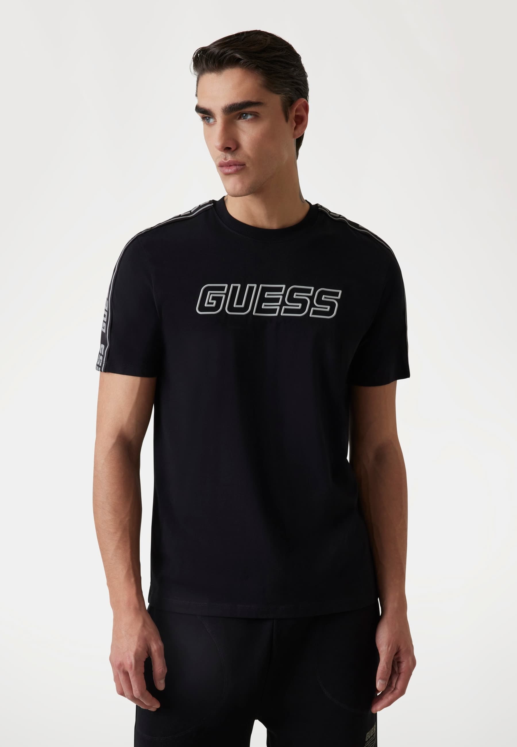 T-Shirt Stretch Logo Frontal, GUESS