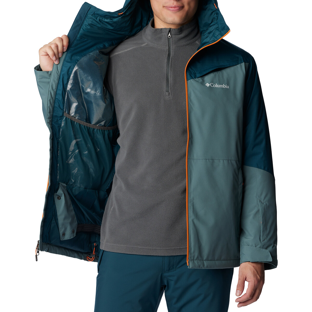 Iceberg point hooded coat blue Columbia La Redoute