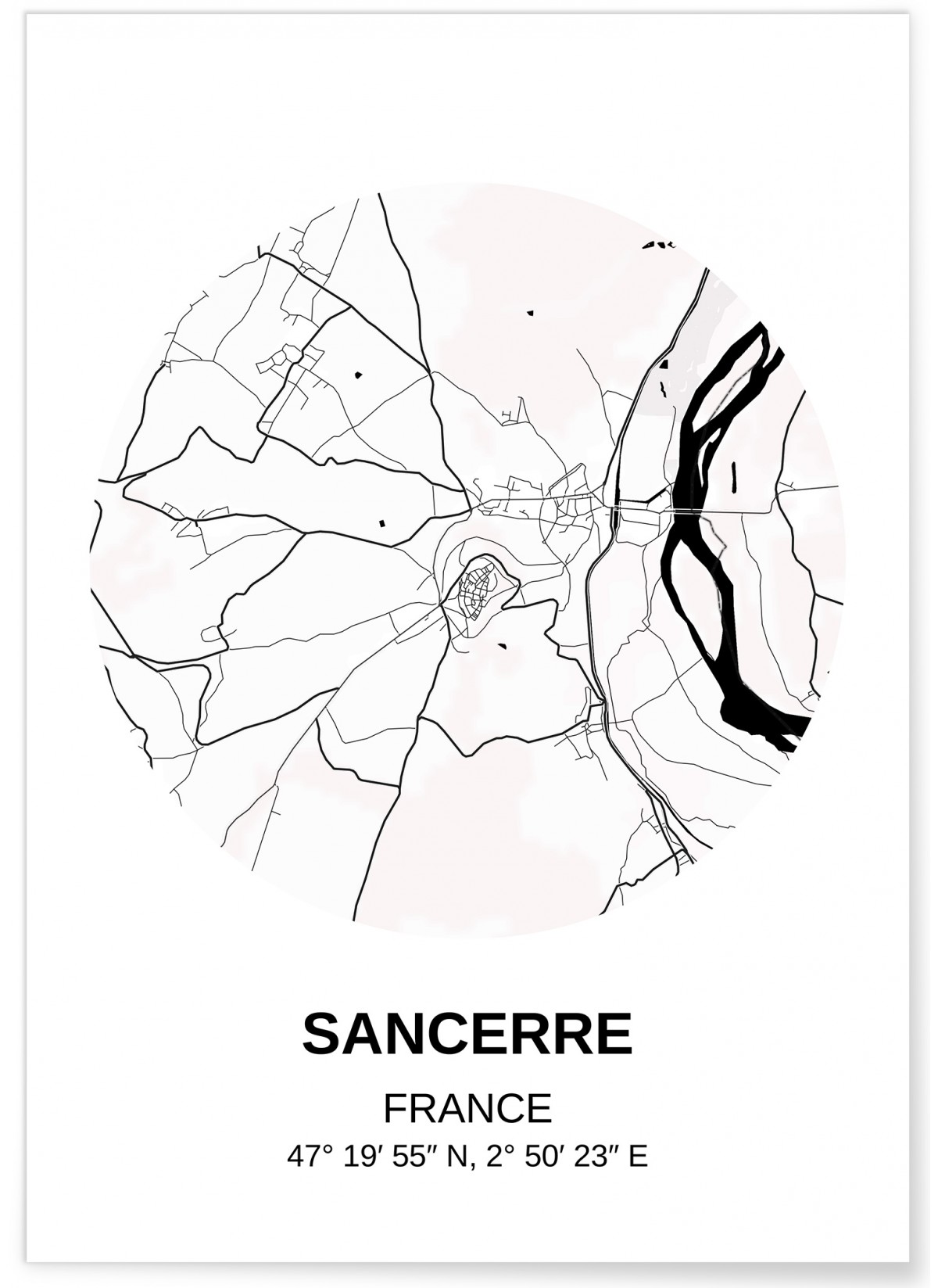 Affiche Carte Sancerre, L'AFFICHERIE