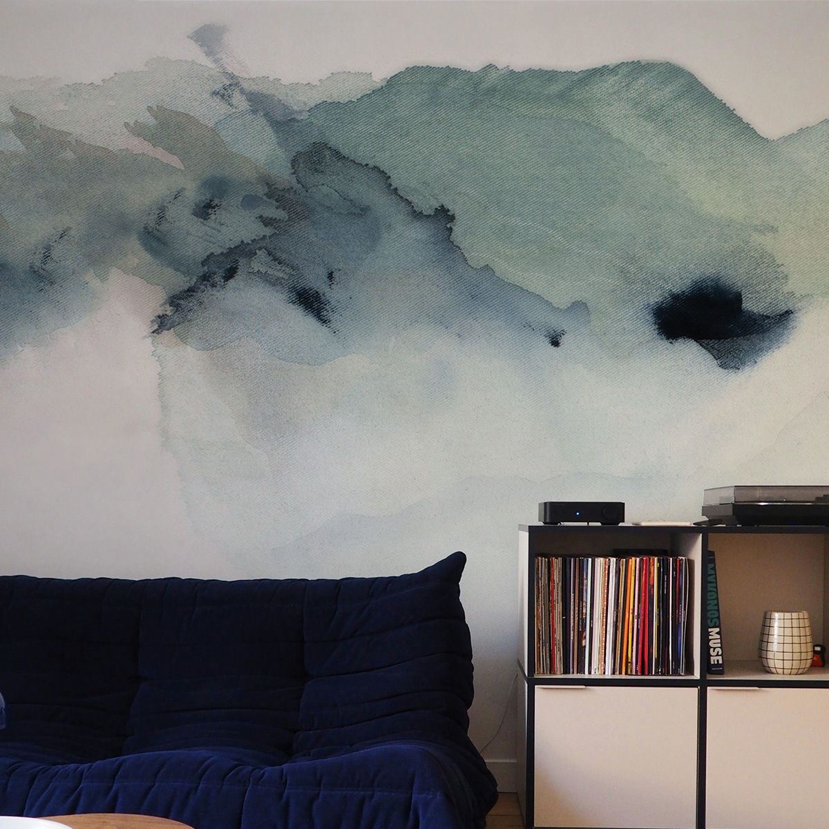 Papier peint panoramique Nébuleuse marine, Couleurs 375 x 250cm, ACTE DECO