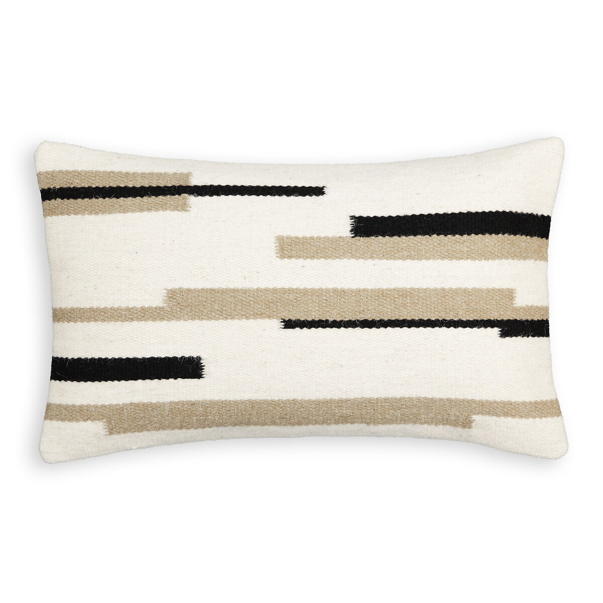 Nelio Striped Wool Blend Rectangular Cushion Cover