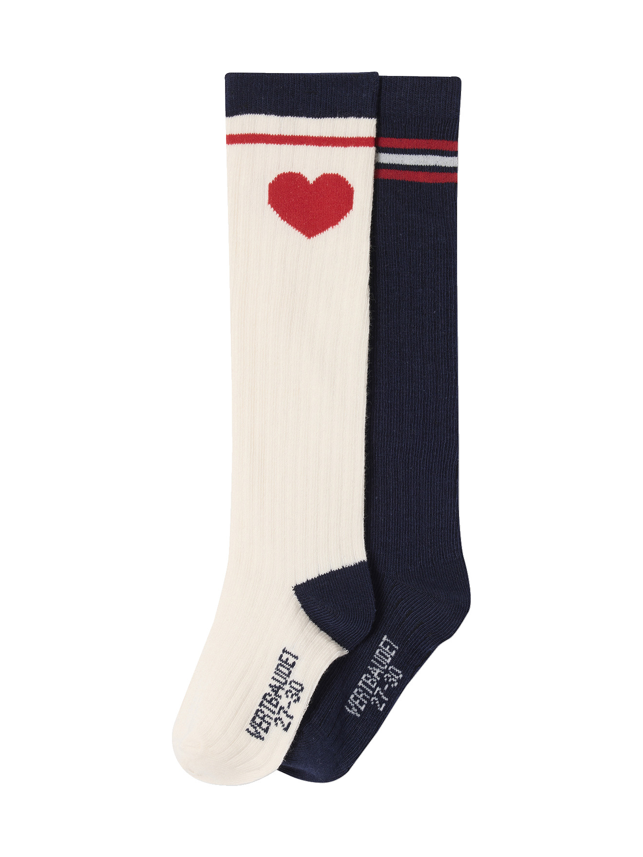 Lot de 2 paires de chaussettes hautes, VERTBAUDET