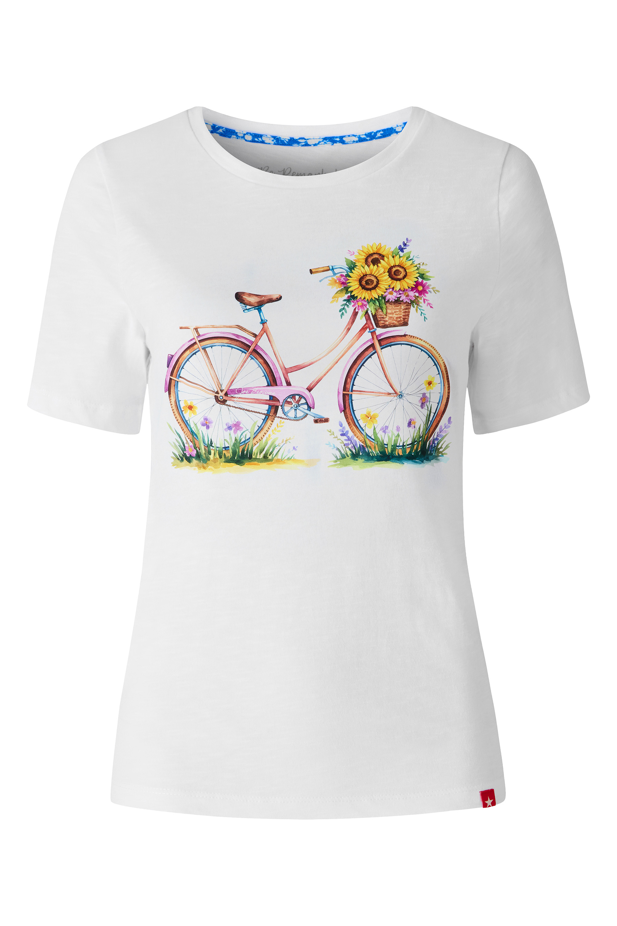 T-shirt à motif tournesol et bicyclette, JOE BROWNS