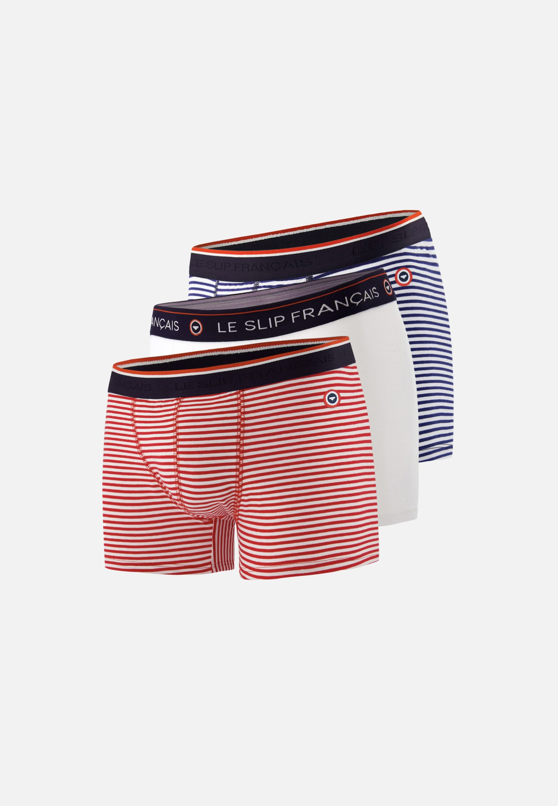 Lot de 3 boxers en coton Marius, LE SLIP FRANCAIS