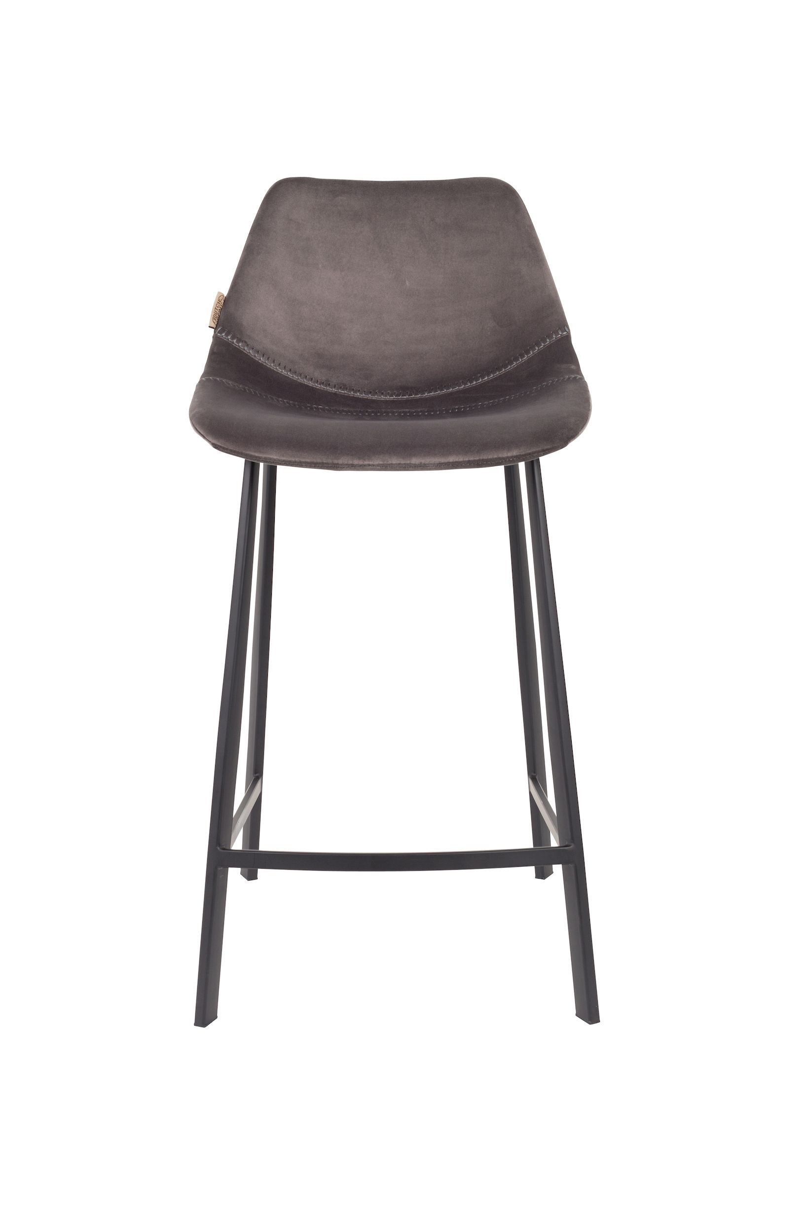 Tabouret design en velours (lot de 2) , FRANKY, DUTCHBONE