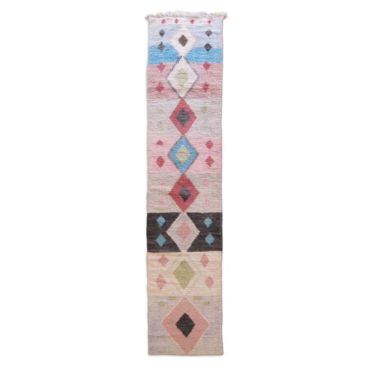 Tapis de couloir berbère Boujaad coloré 89 x 492 cm, AFK LIVING