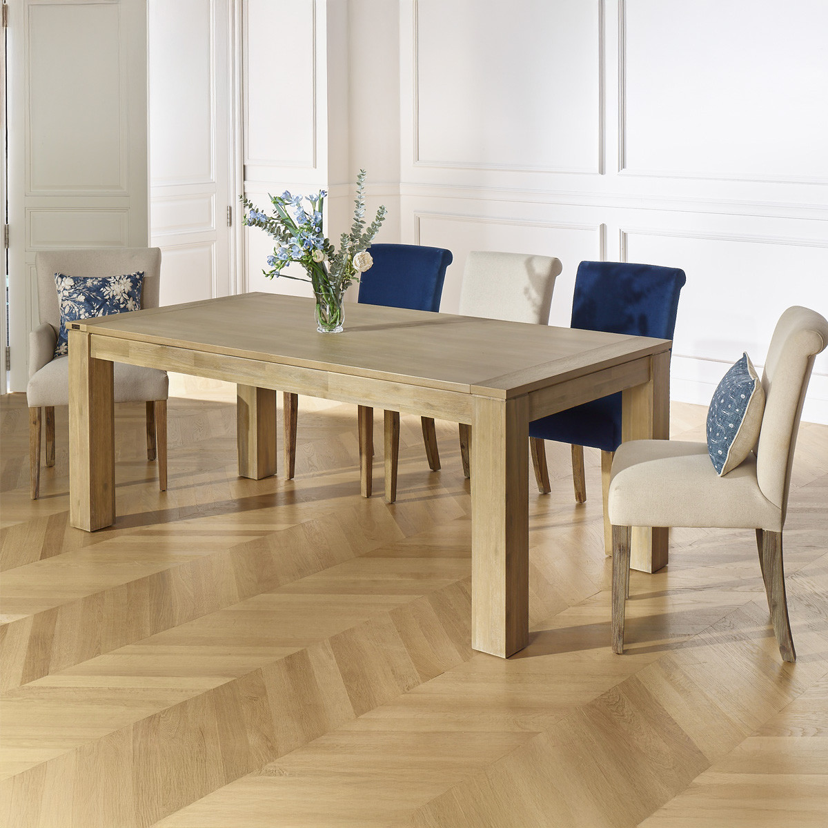 Table de repas rectangulaire en acacia, 8/10 couverts ENZO, ROBIN DES BOIS