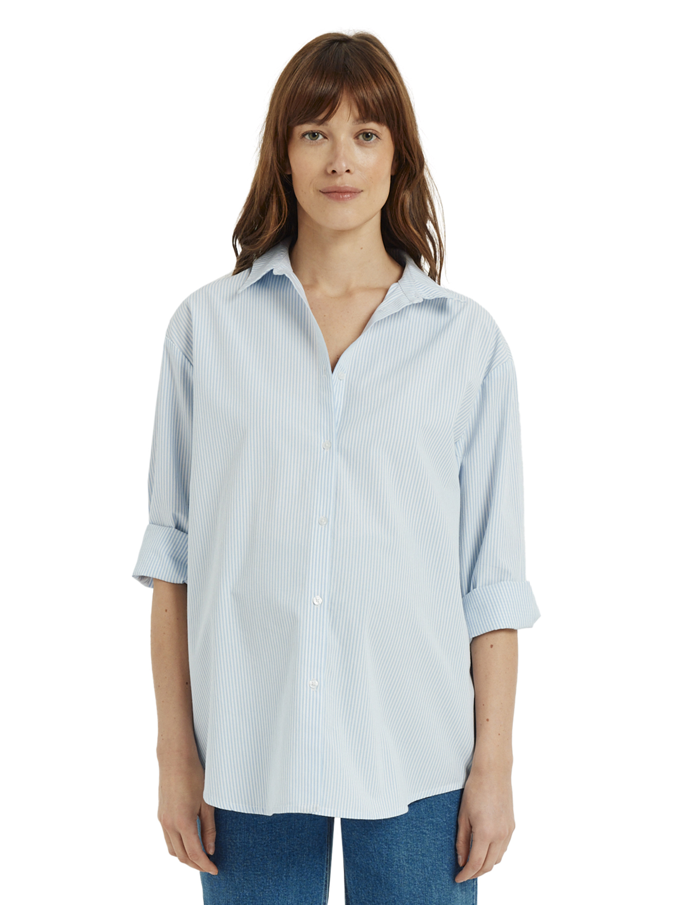 Chemise oversize rayée grossesse et allaitement, VERTBAUDET