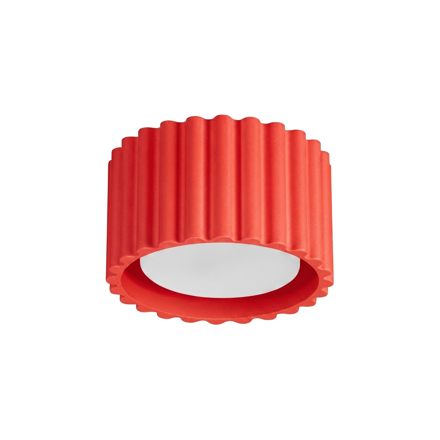 Plafonnier Aluminium Rouge Gx53 1 AURA, EDEN
