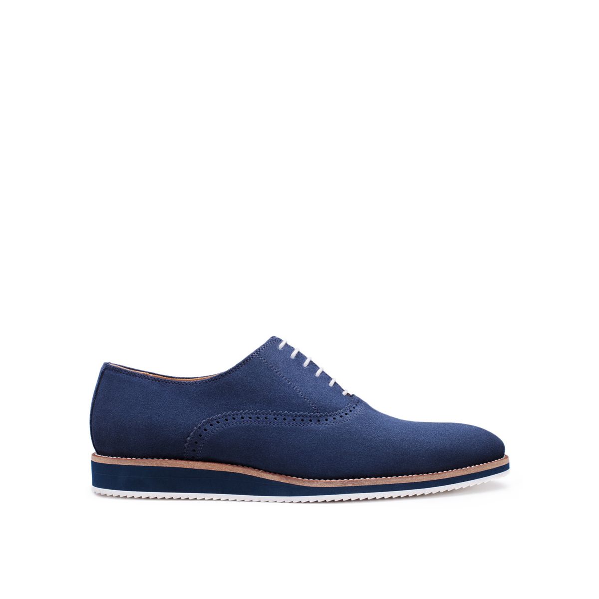 Richelieu daim will bleu marine Finsbury La Redoute
