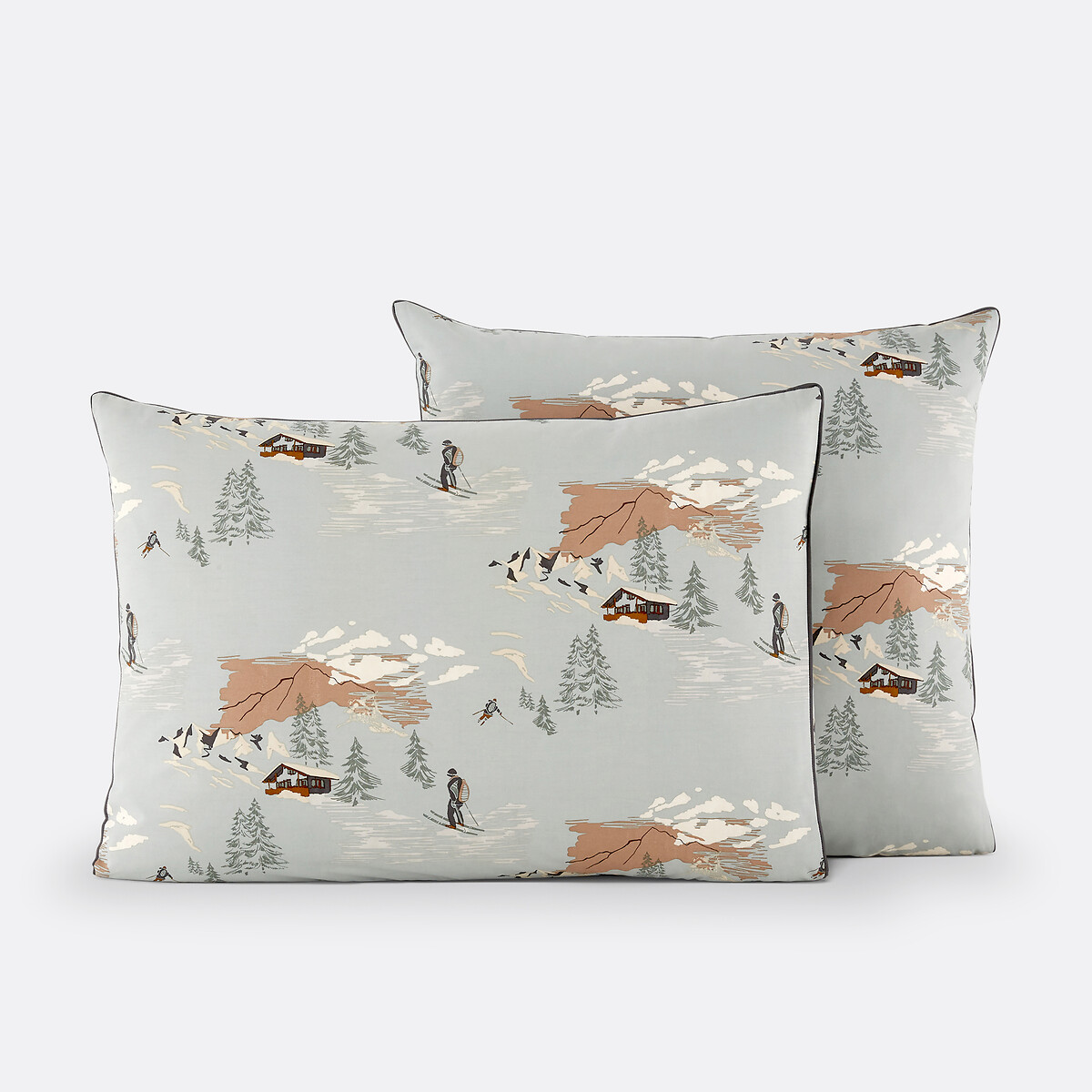 Orvaz Cotton Percale Pillowcase, LA REDOUTE INTERIEURS