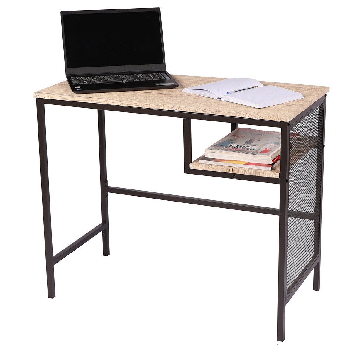 bureau industriel avec etagere dock
