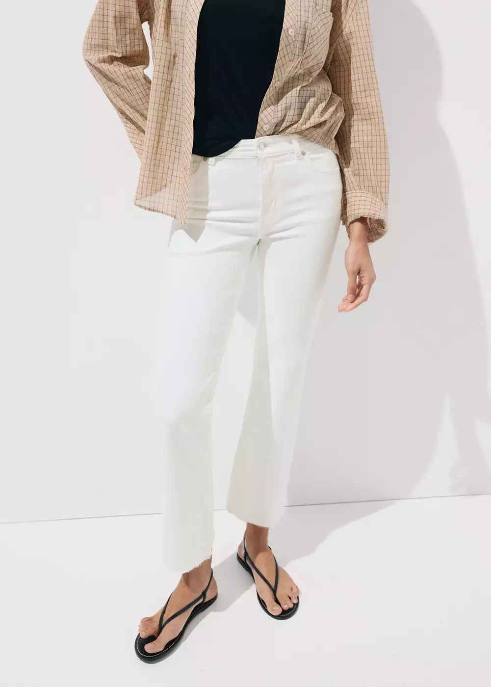 Jean Sienna flare crop, MANGO