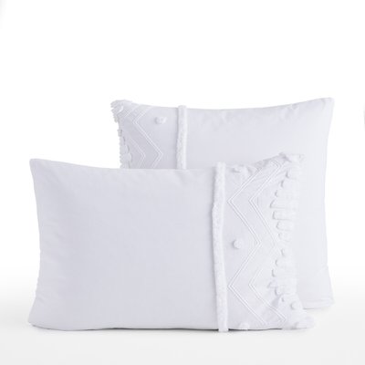 Euppy Textured 100% Organic Cotton 300 Thread Count Textured Pillowcase AM.PM