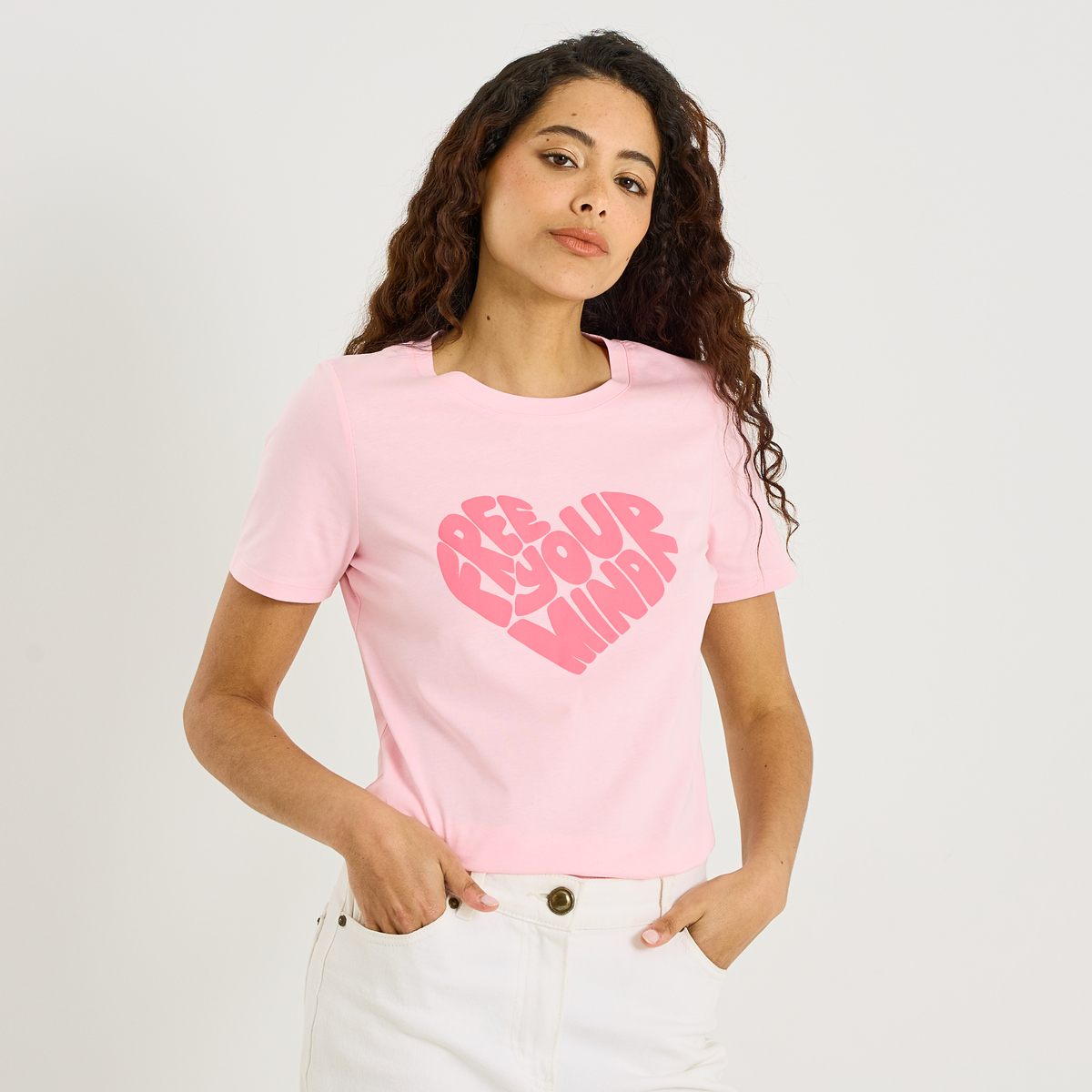 T-shirt col rond, GRAIN DE MALICE