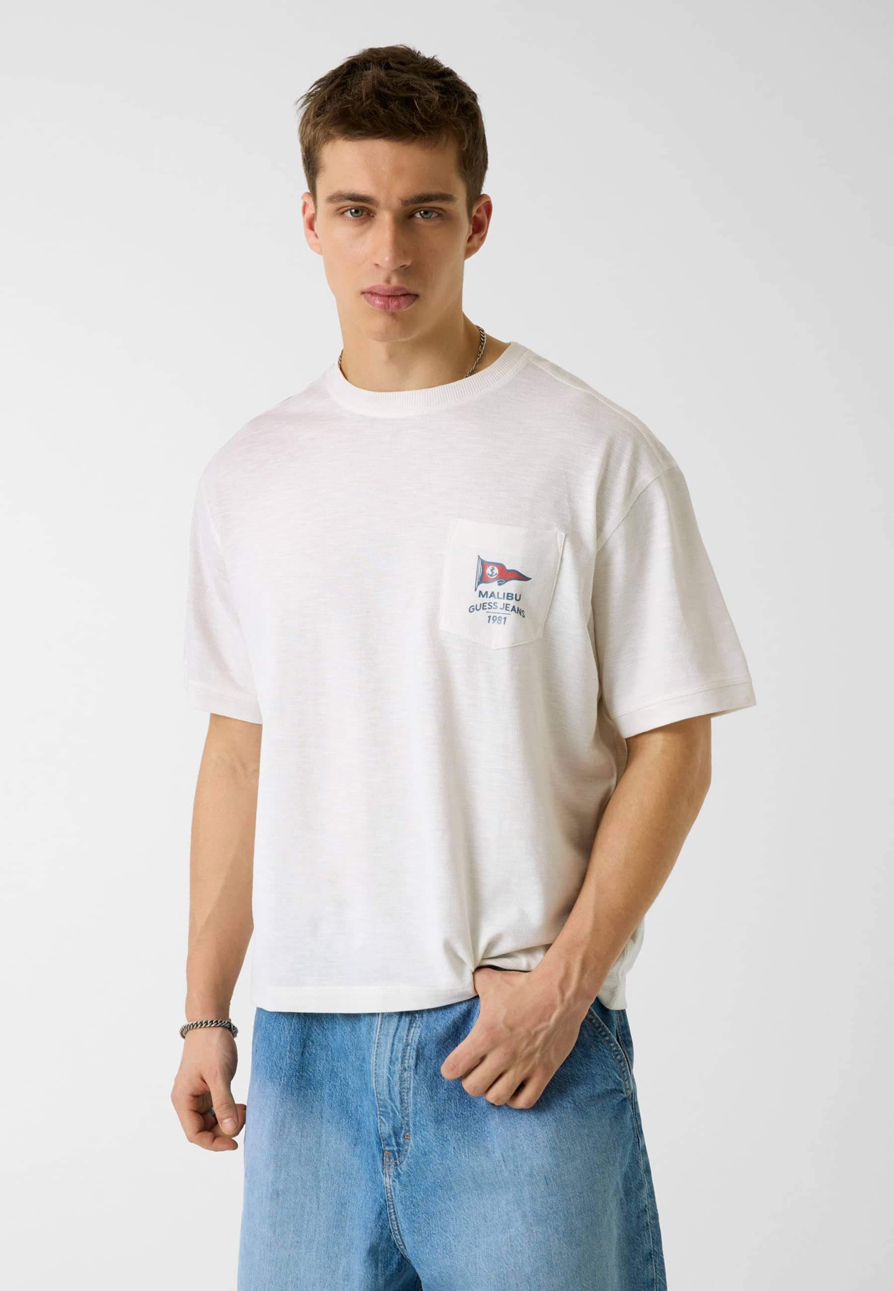 T-Shirt Cropped Boxy, GUESS JEANS