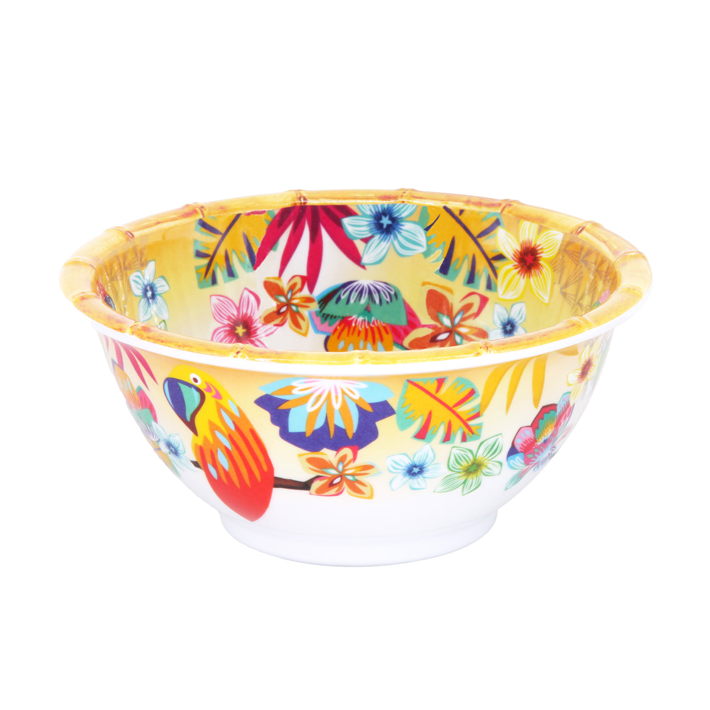 Bol mélamine Perroquets de Bahia 15 cm, LES JARDINS DE LA COMTESSE
