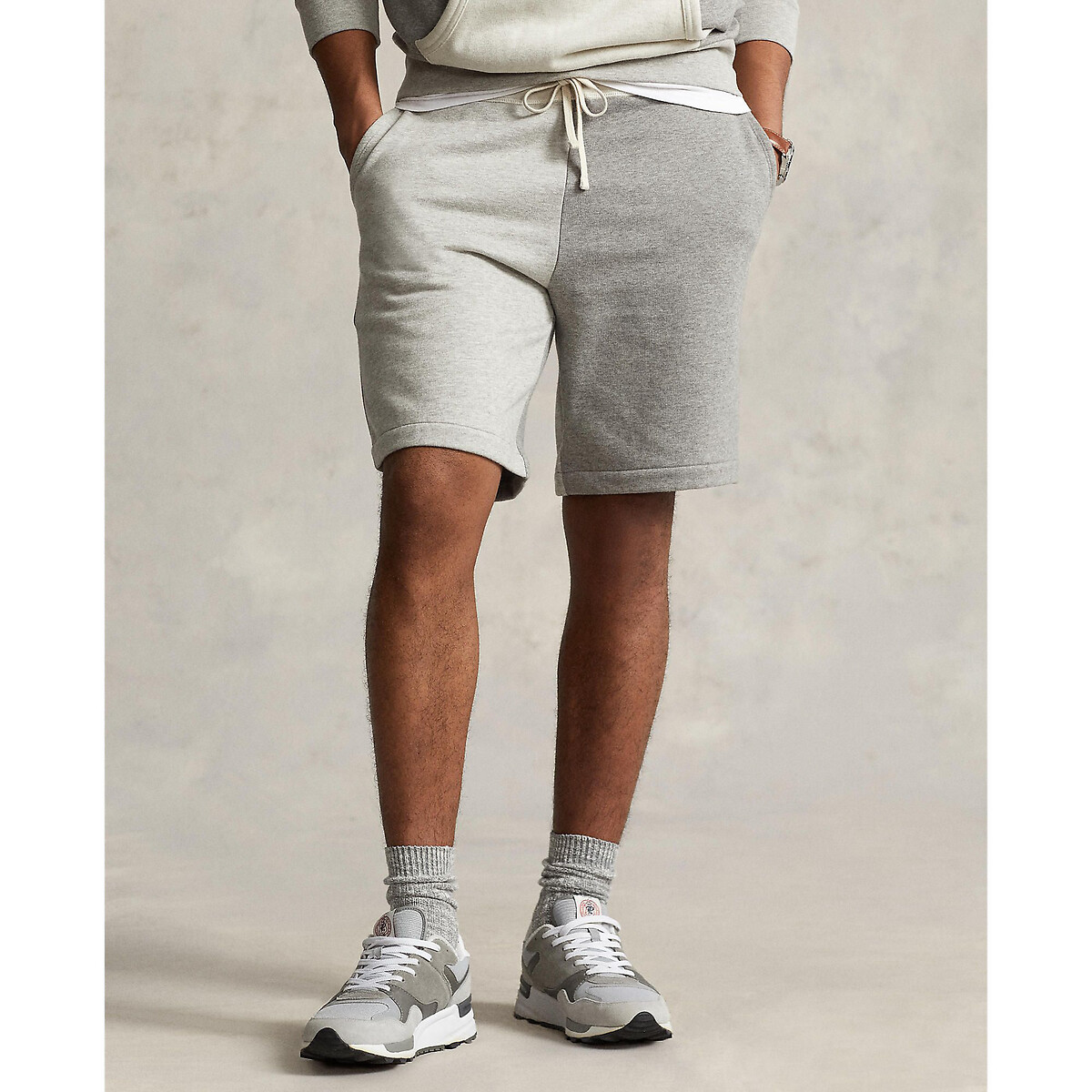 Image of Cotton Mix Drawstring Shorts