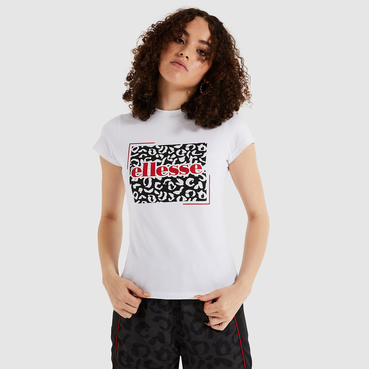 Talloos weerstand Fascineren T-shirt met korte mouwen en motief vooraan wit Ellesse | La Redoute