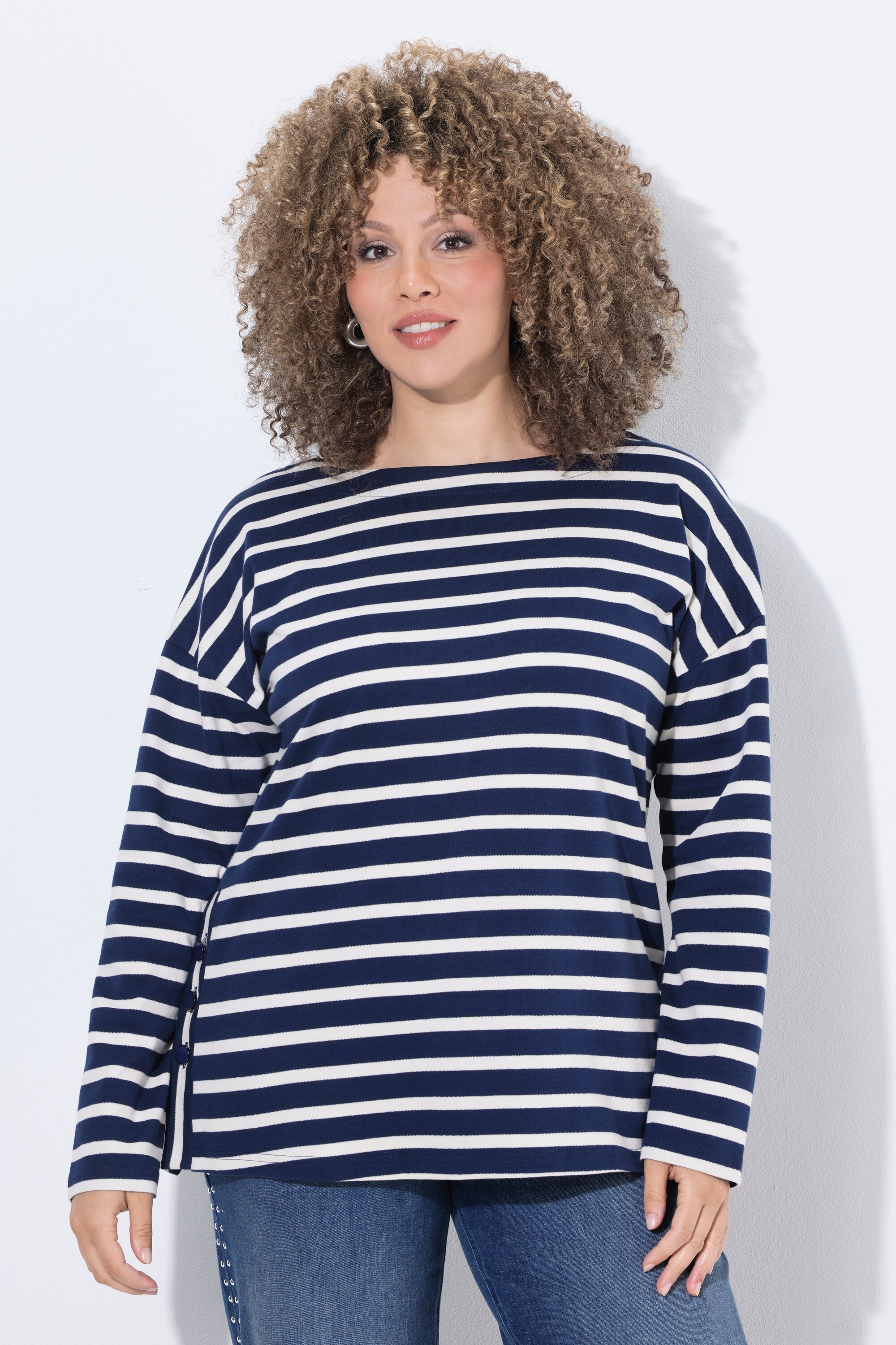 T-shirt à rayures, coupe oversize, ULLA POPKEN