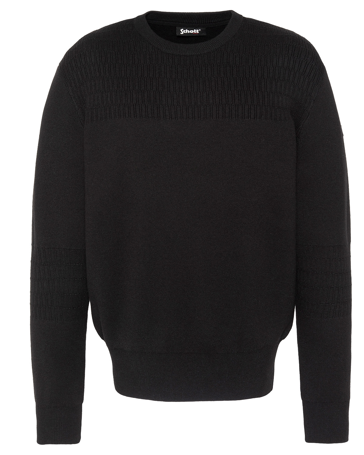 Pull col rond en maille fine, SCHOTT