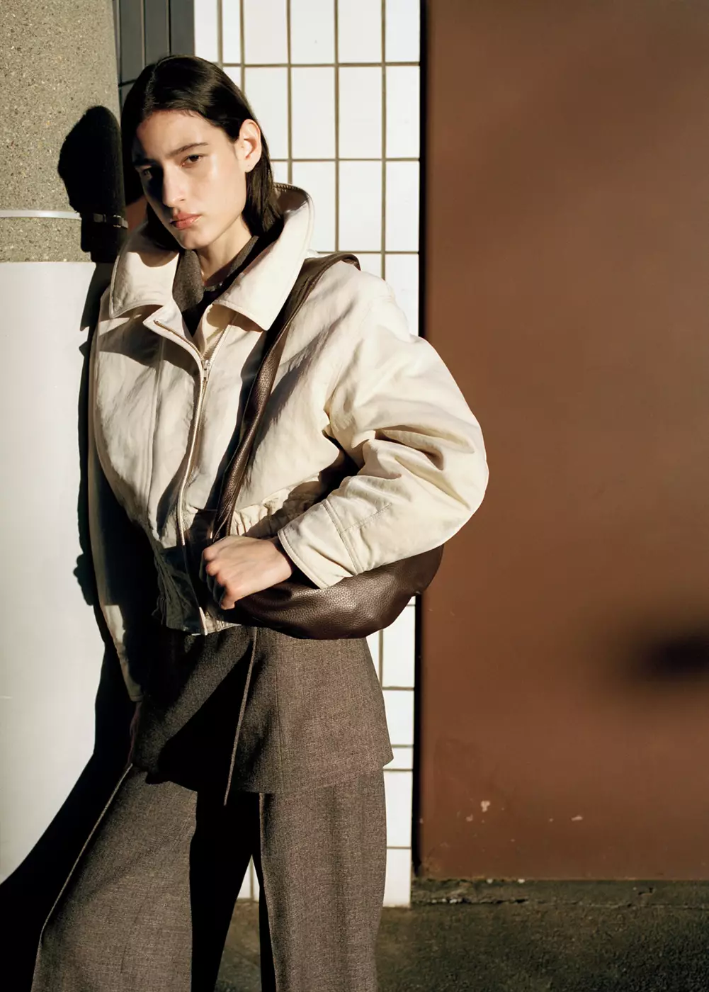 Veste oversize avec taille froncée, MANGO