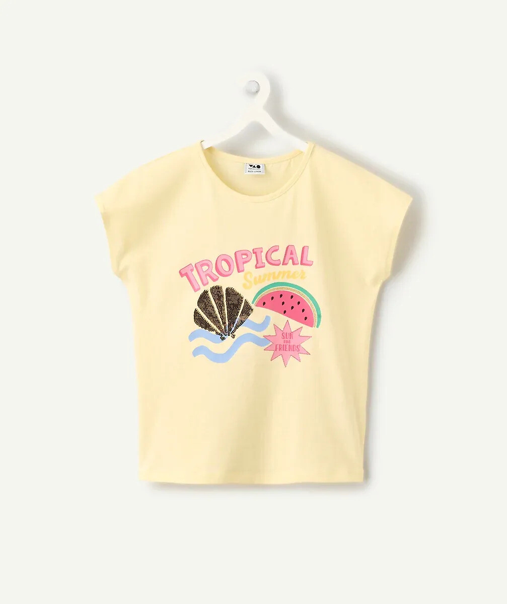 T-shirt manches courtes avec sequins, TAPE A L'OEIL