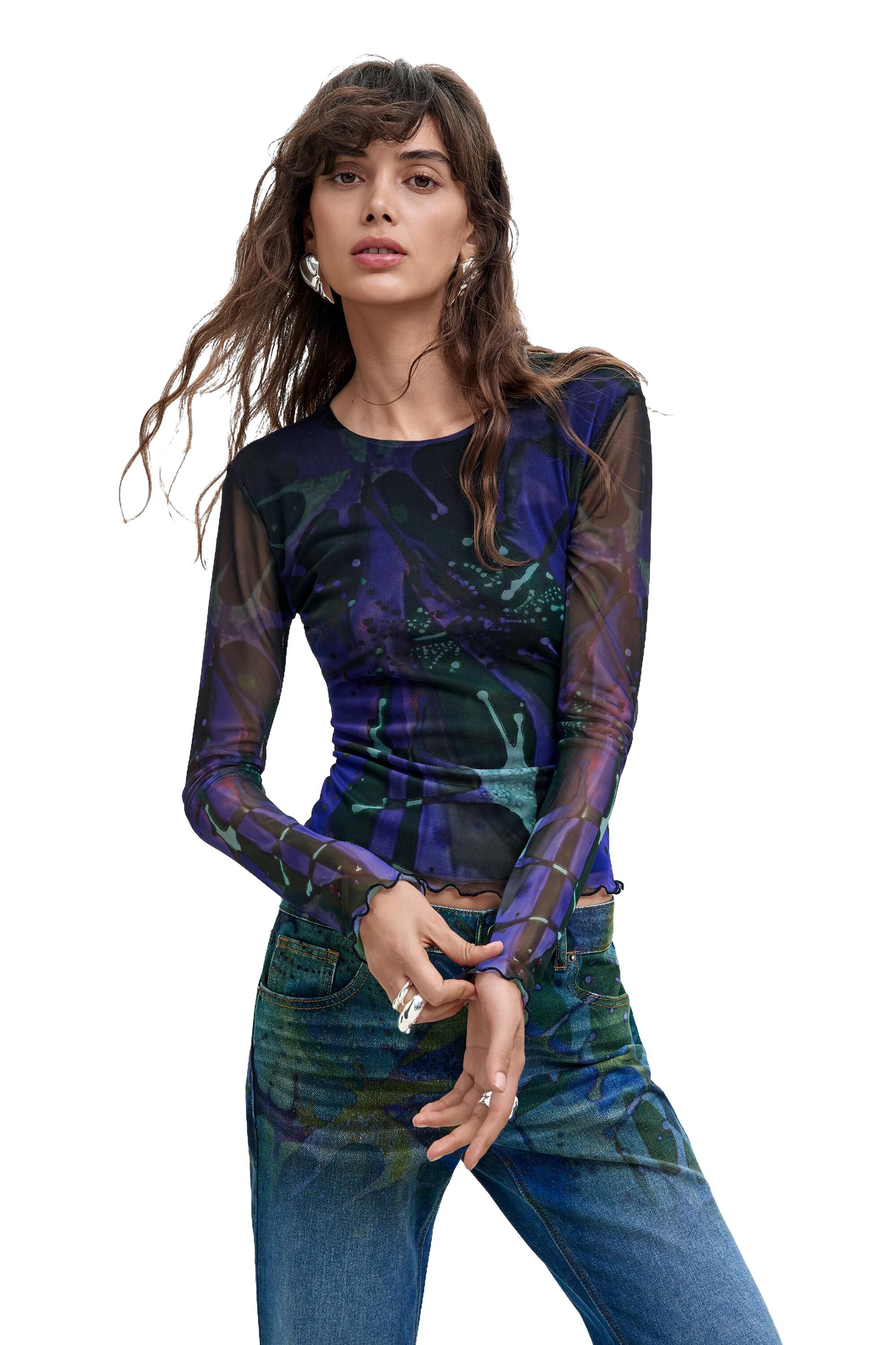 T-shirt en tulle imprimé M. C. Lacroix, DESIGUAL