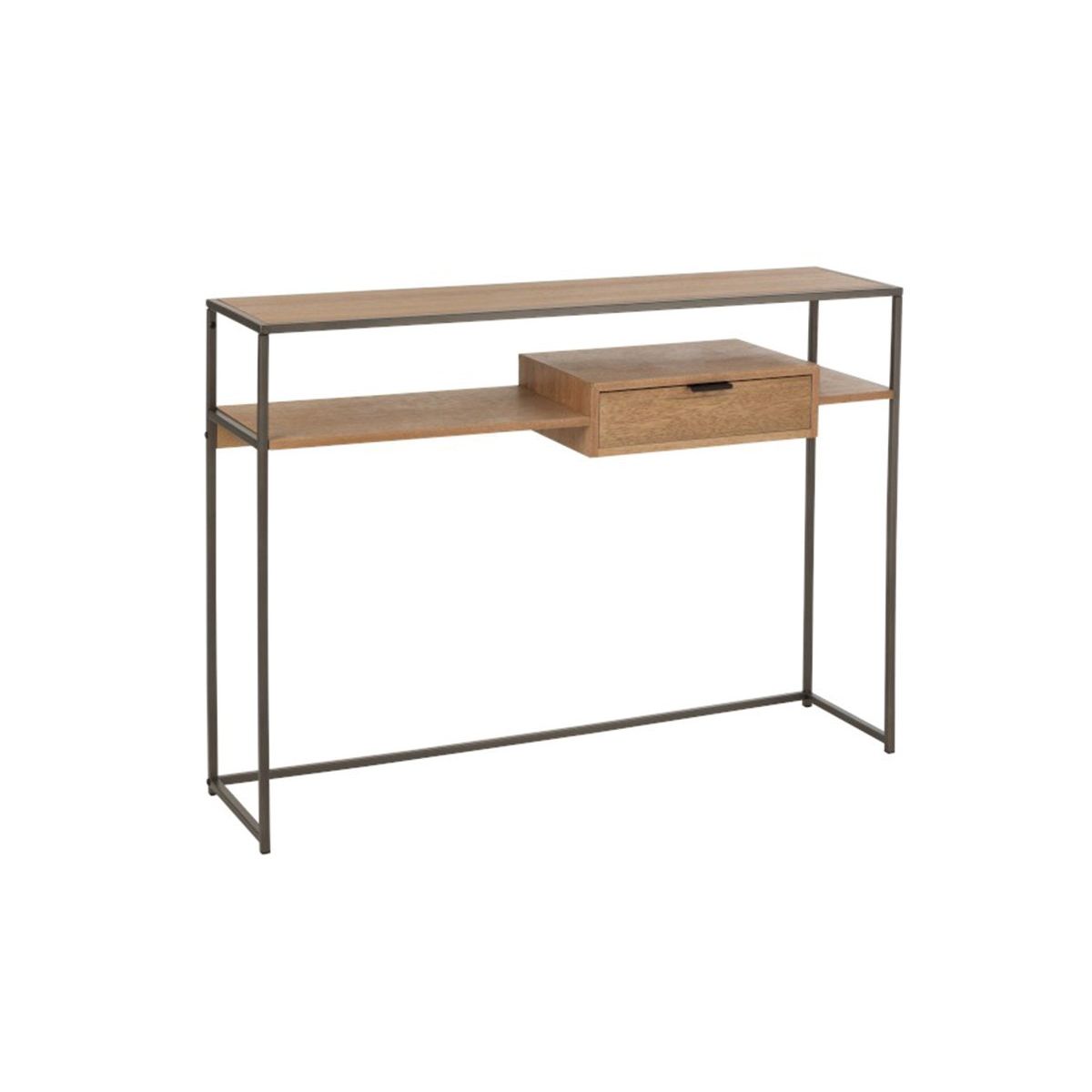 console en bois et metal minimaliste zati