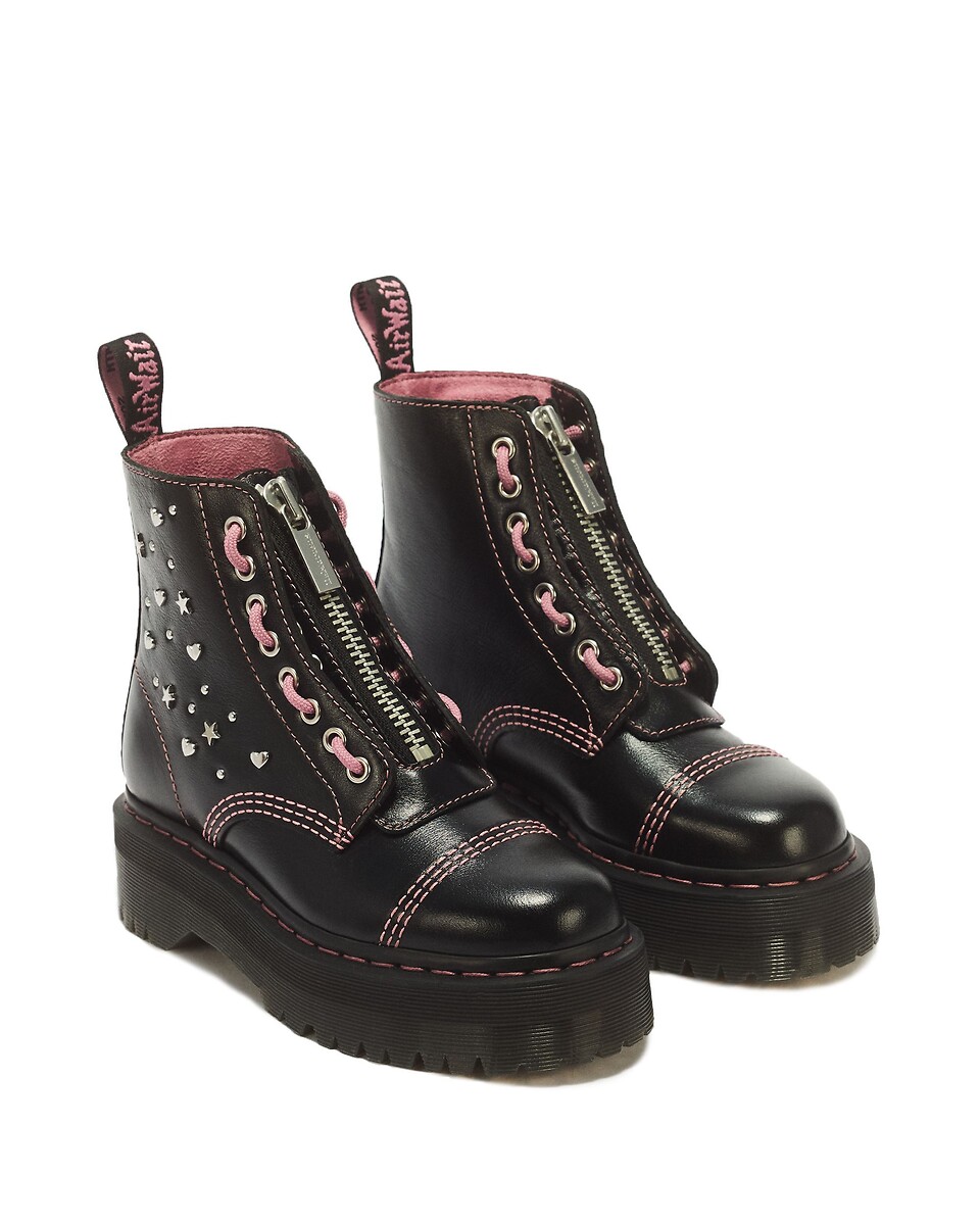 Boots Sinclair HS en cuir Milled Gloss, DR. MARTENS