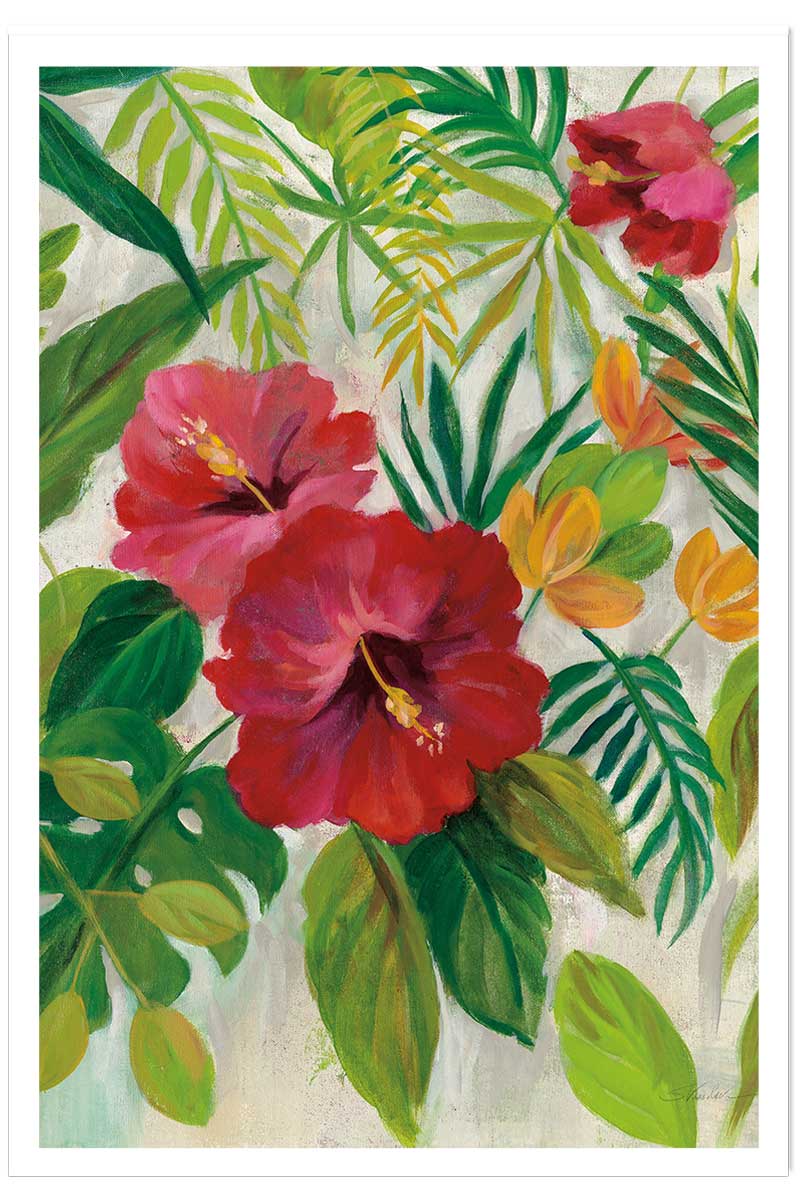 Poster Hibiscus des tropiques, HEXOA