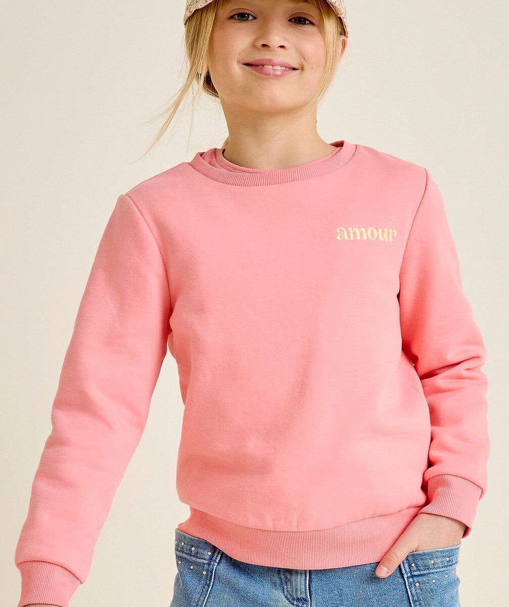 Sweat col rond en molleton