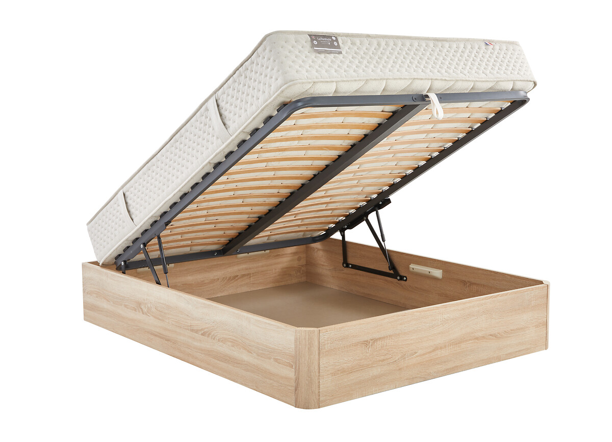 Ensemble matelas 651 ressorts soutien miferme accueil moelleux et lit coffre IZY, LA REDOUTE INTERIEURS