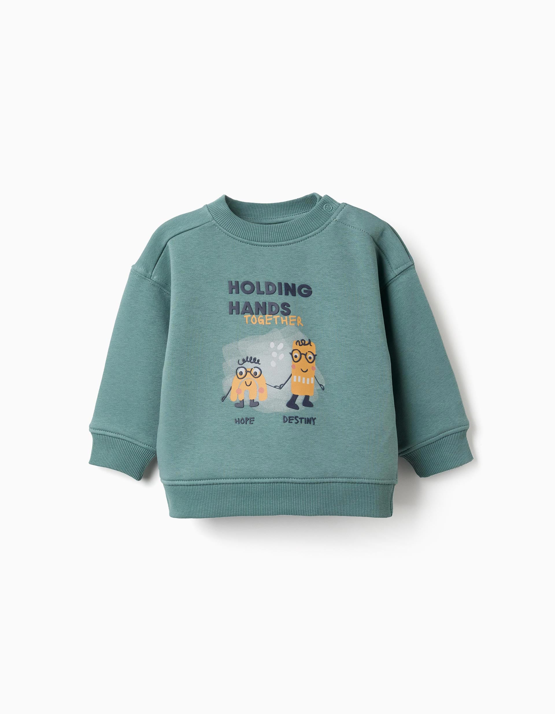 Sweat en coton peigné à imprimé Invisible Dreamers, ZIPPY