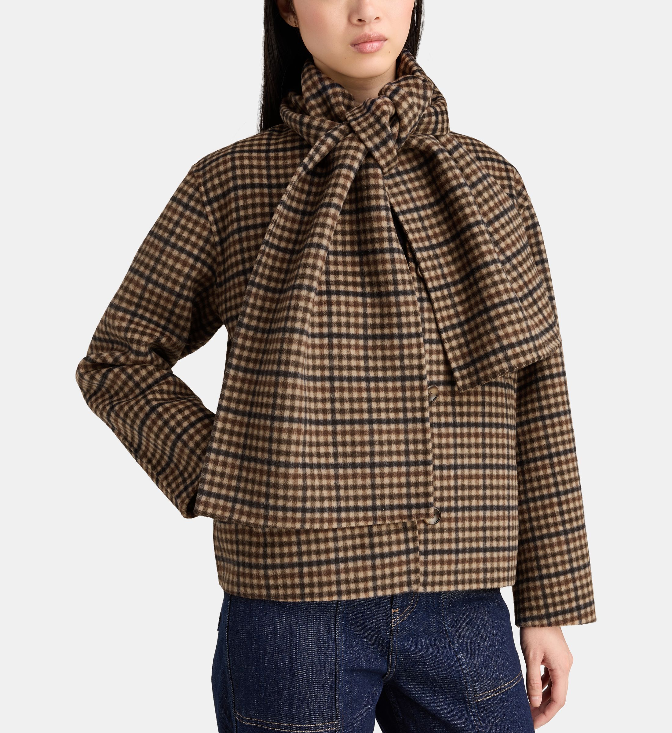 Manteau court oras kro carreaux, JODHPUR