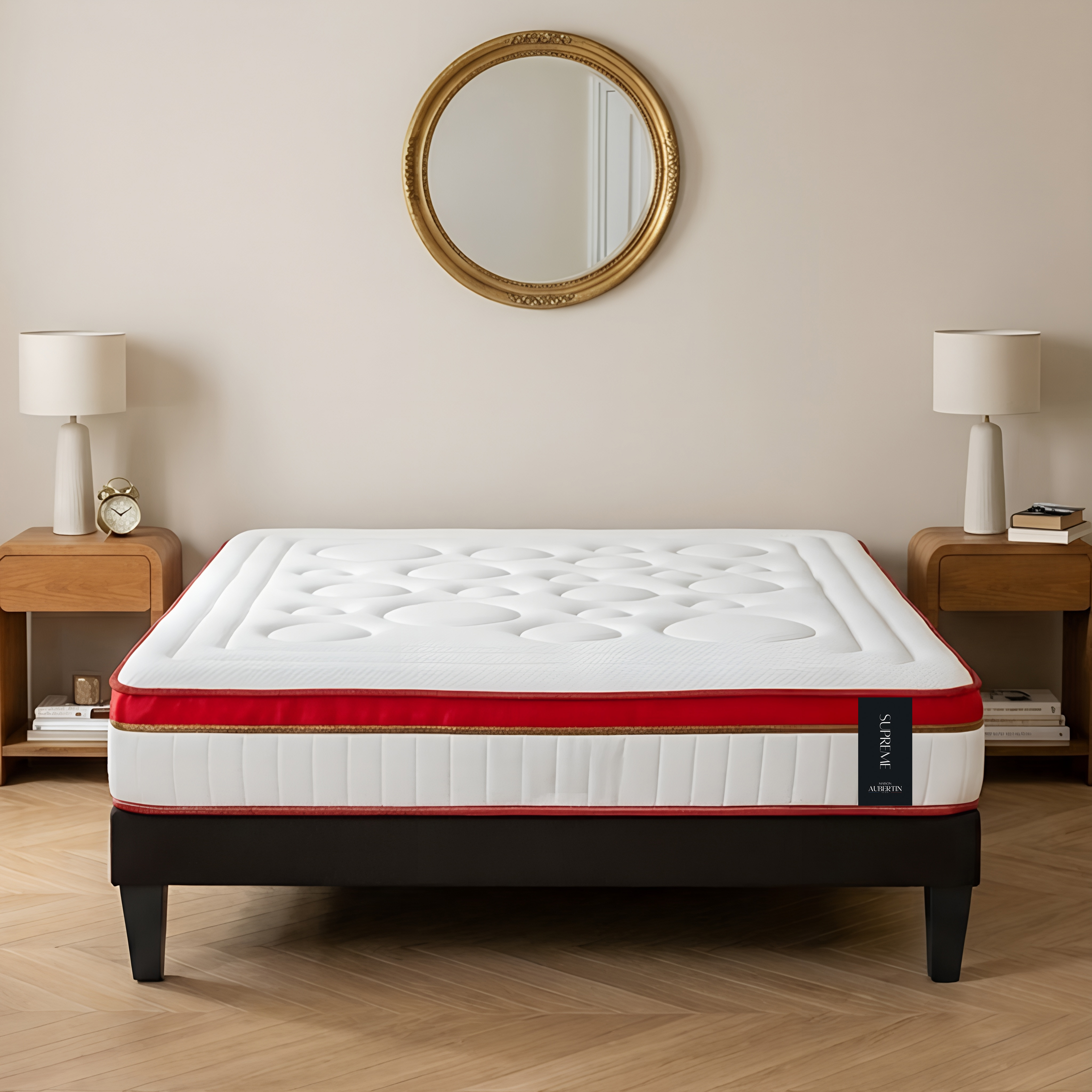 Matelas Mémoire SUPREME - 24 cm d'épaisseur - Accueil ferme, soutien ferme, MAISON AUBERTIN