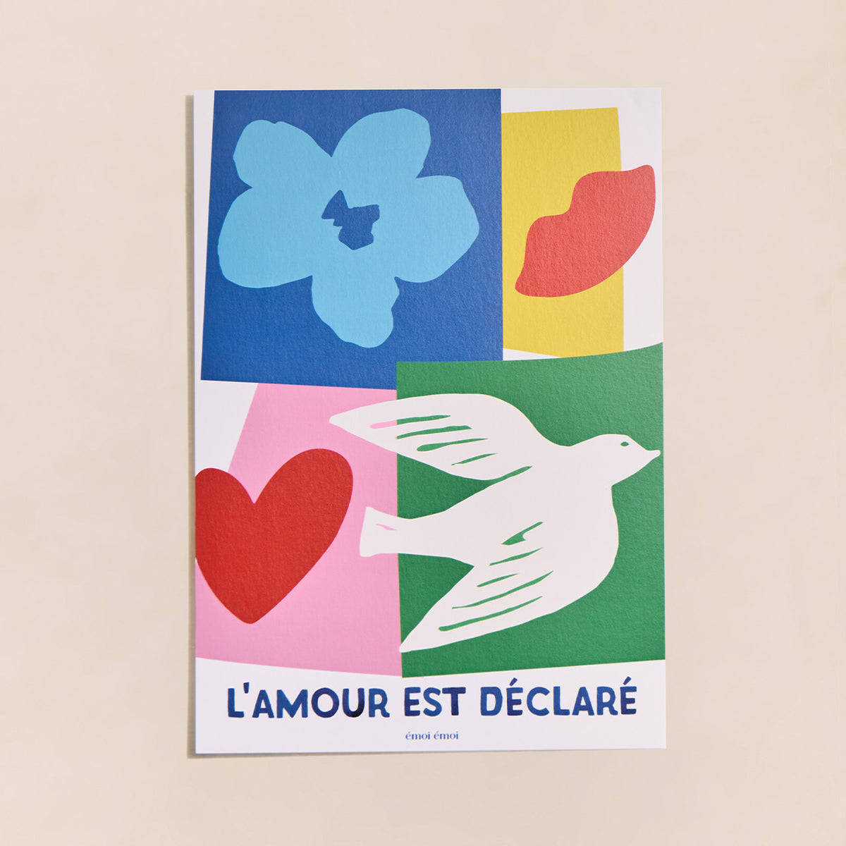 Affiche L'amour est déclaré, DÉCLA, EMOI EMOI