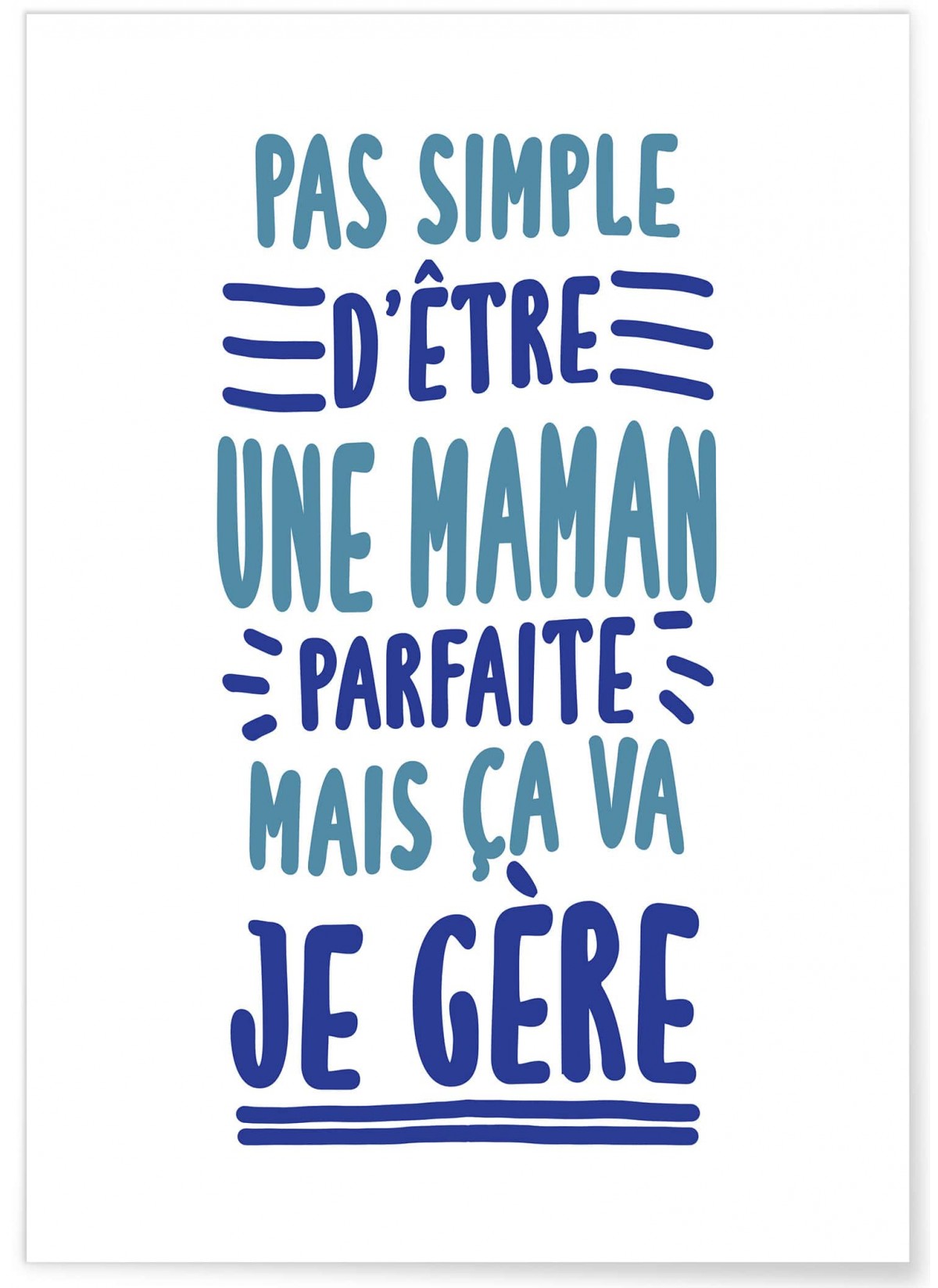 Affiche Pas simple Maman, L'AFFICHERIE