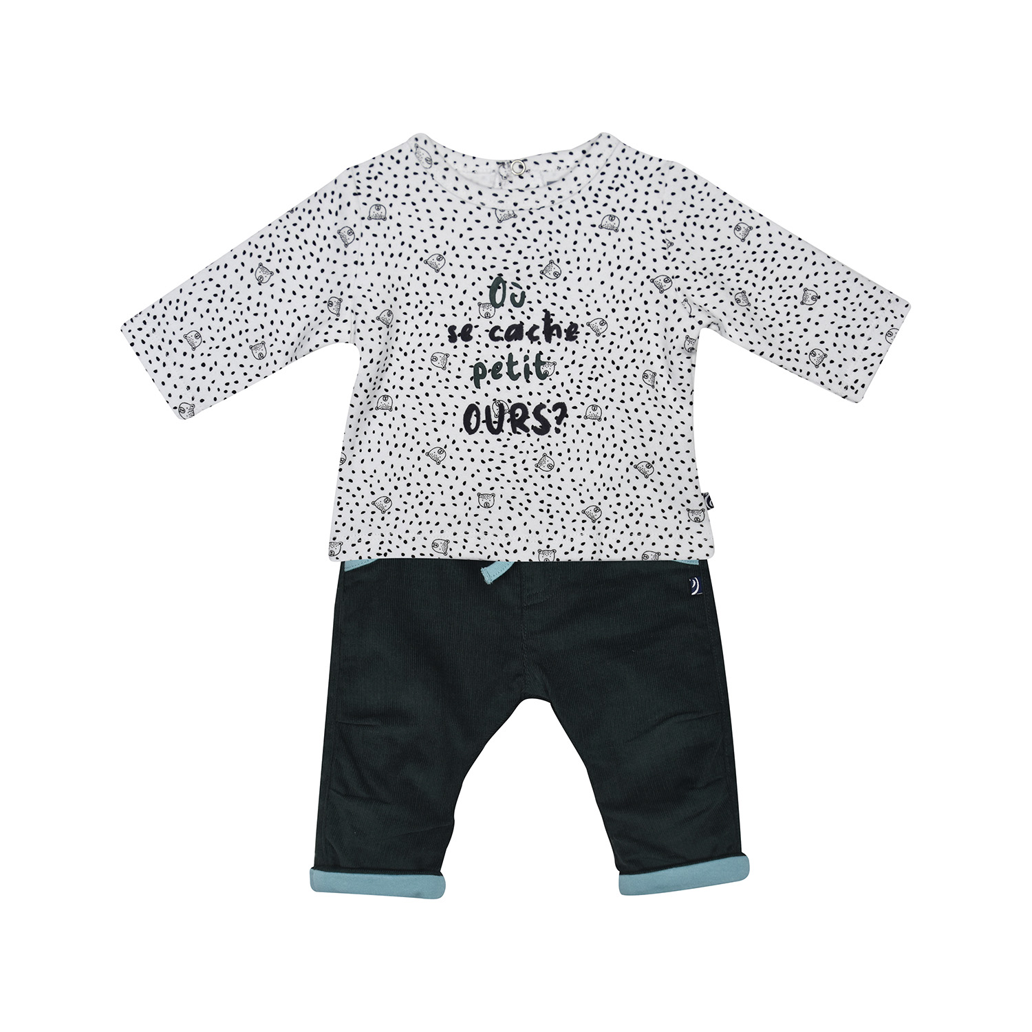 Tee shirt + pantalon naissance fidel, SUCRE D'ORGE