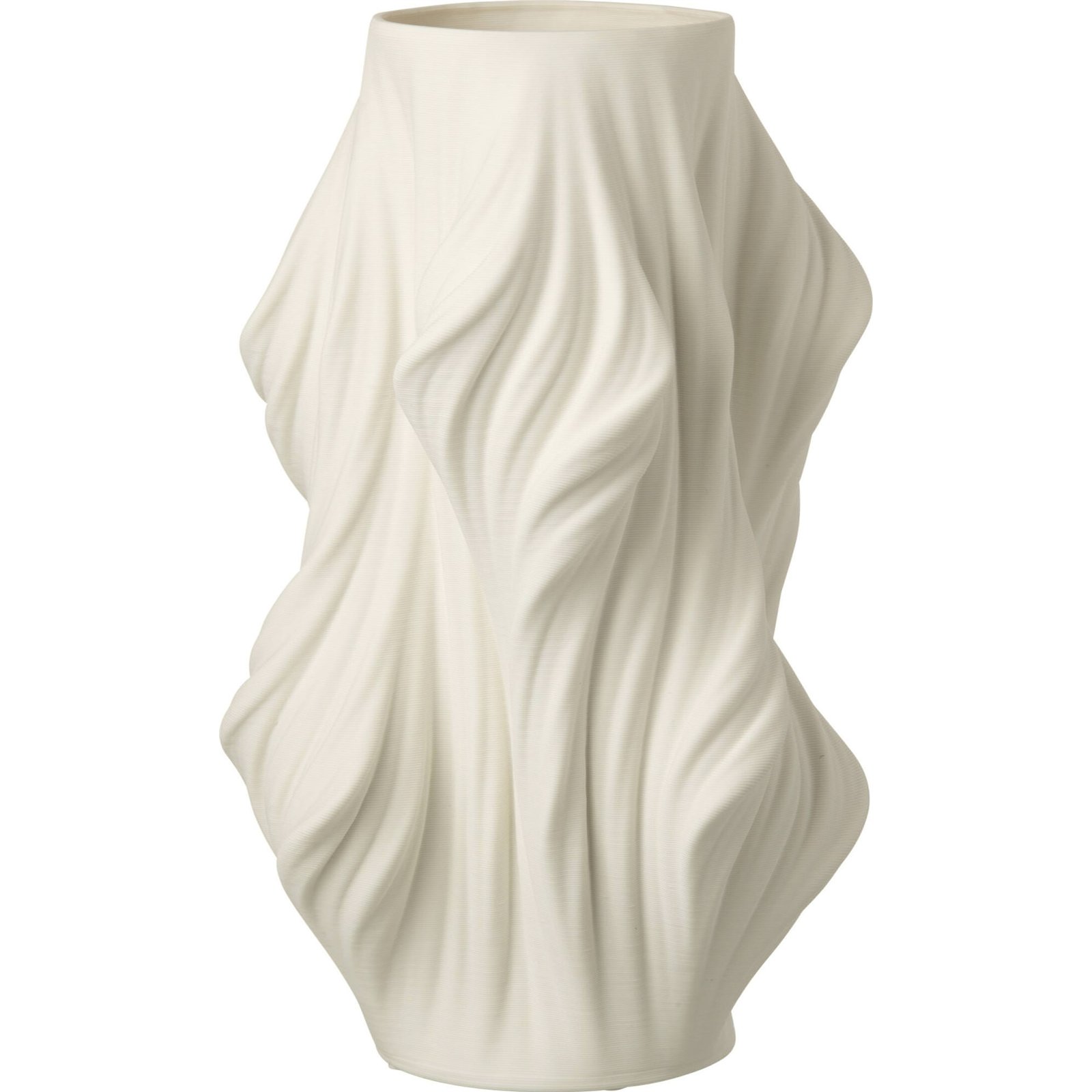 Vase en grès à relief ondulé, RECOLLECTION
