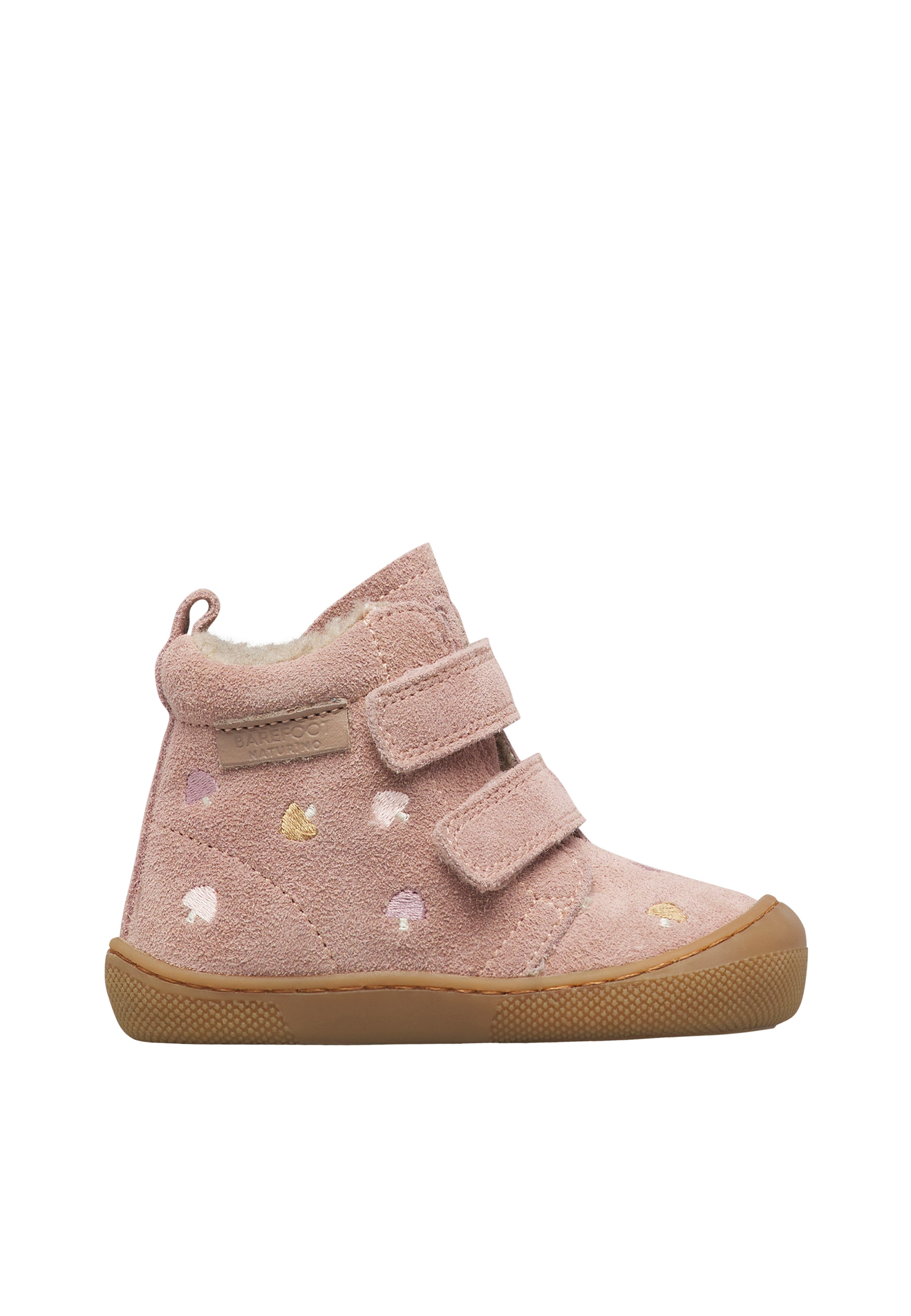Bottines barefoot en daim BAREFOOT WIGGHI VL EMBR.MUSHROOM, NATURINO