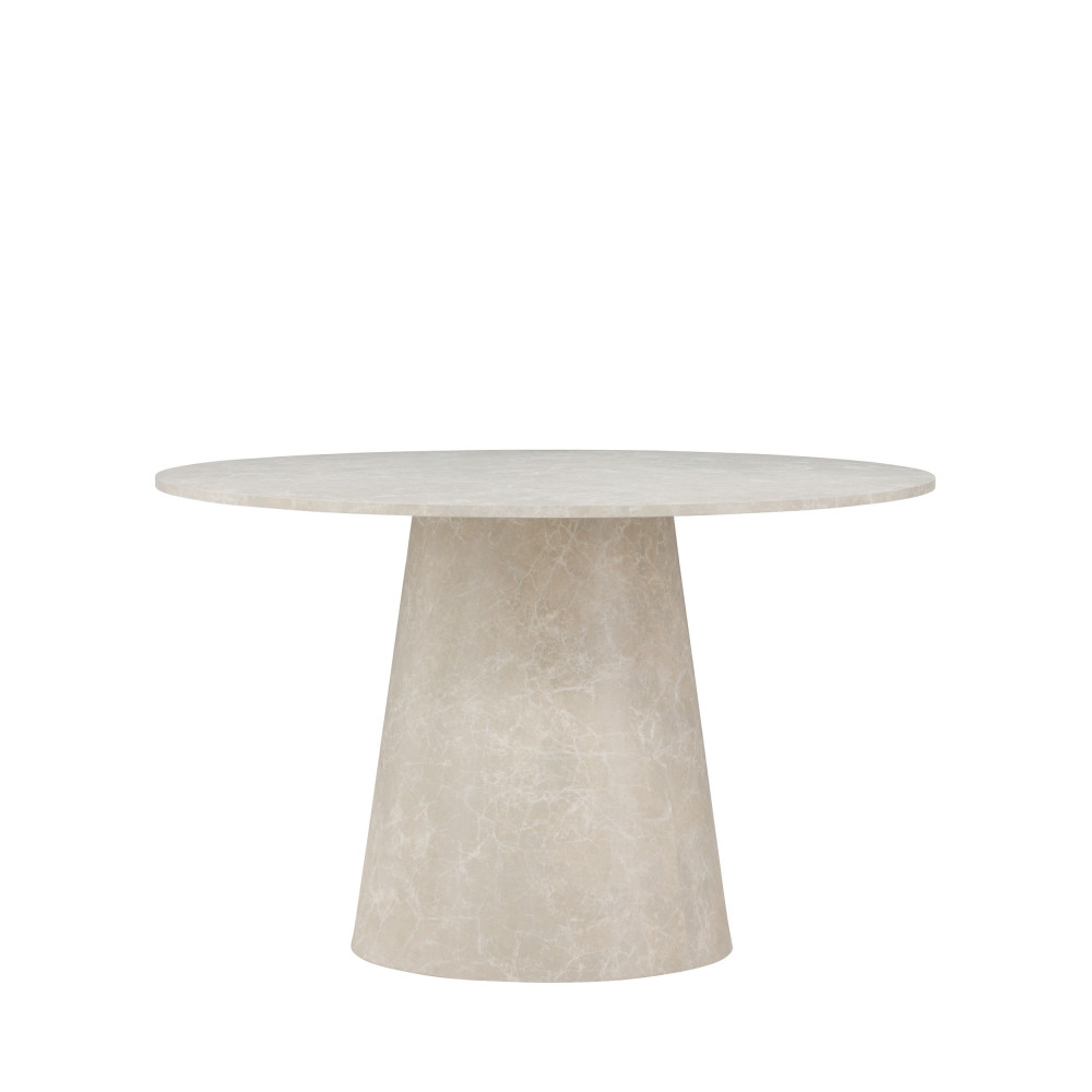 Table à manger 4 personnes ronde effet marbre- LANZO, VENTURE HOME