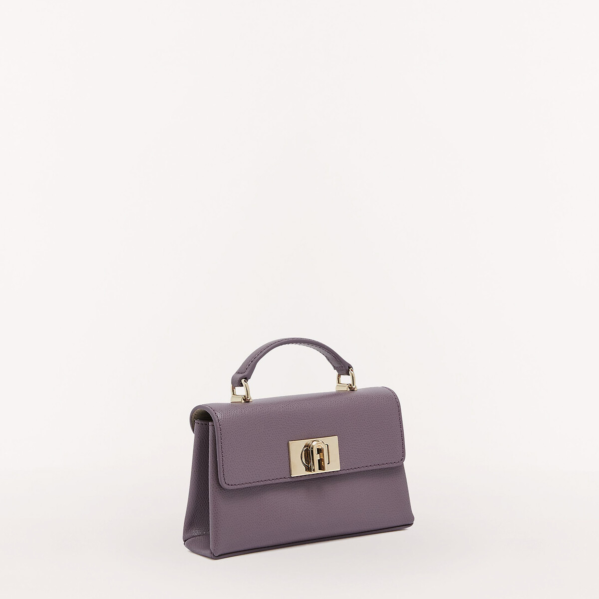 Mini handtas in leer 1927 licht violet Furla La Redoute