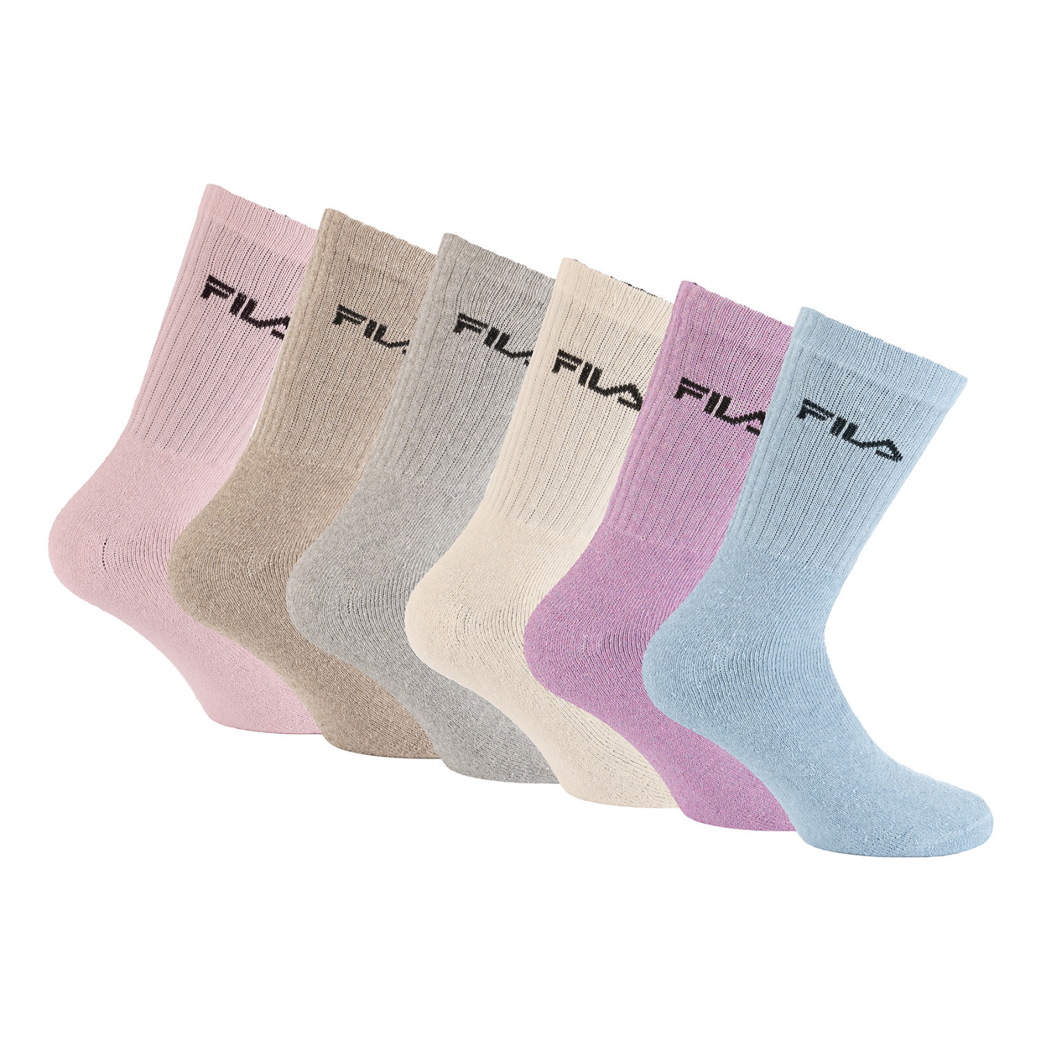Lot De 6 Paires De Chaussettes Tennis, FILA
