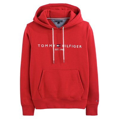 Tommy Logo Hoodie in Organic Cotton Mix TOMMY HILFIGER