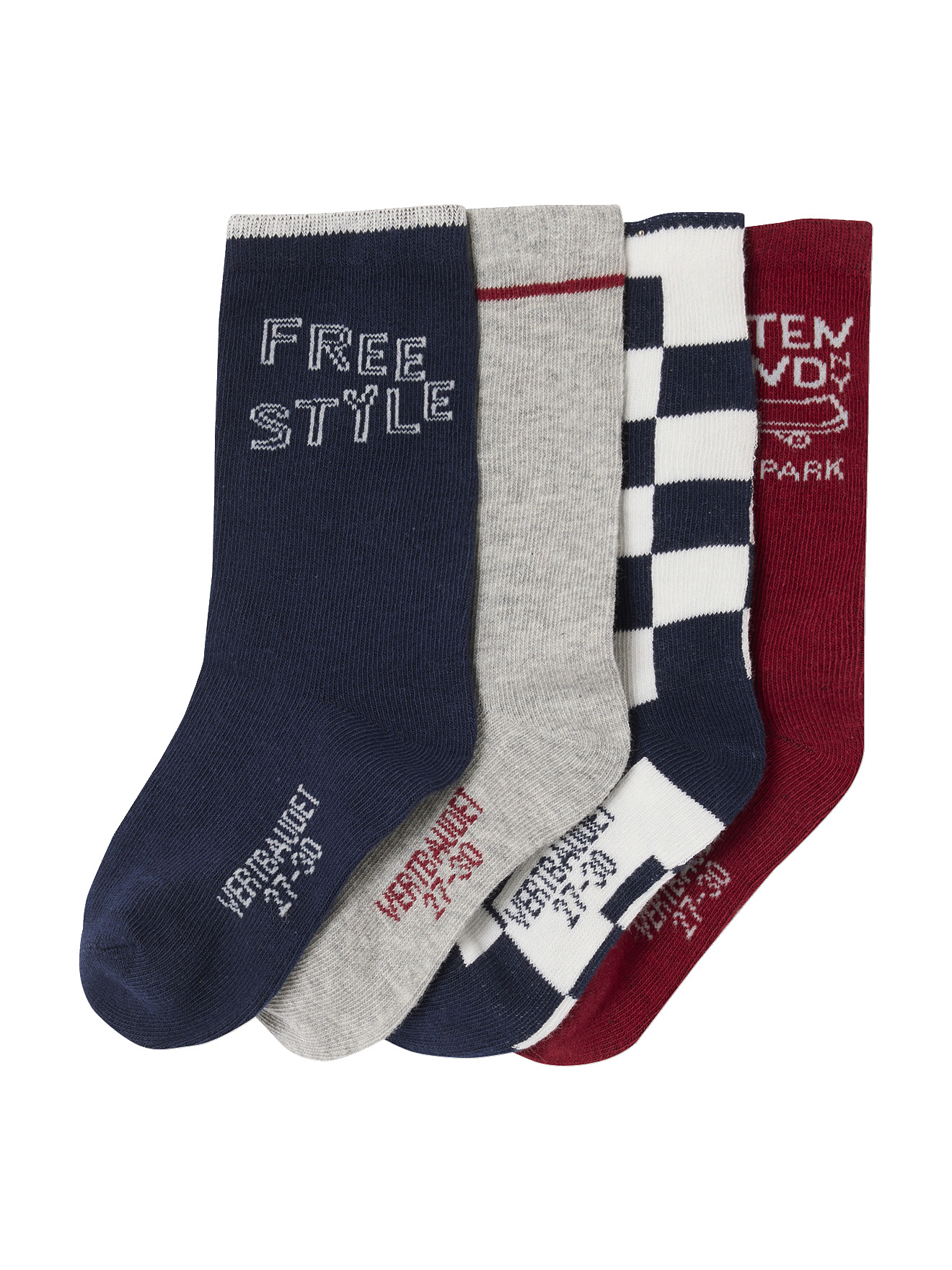 Lot de 4 paires de chaussettes "Skate", VERTBAUDET