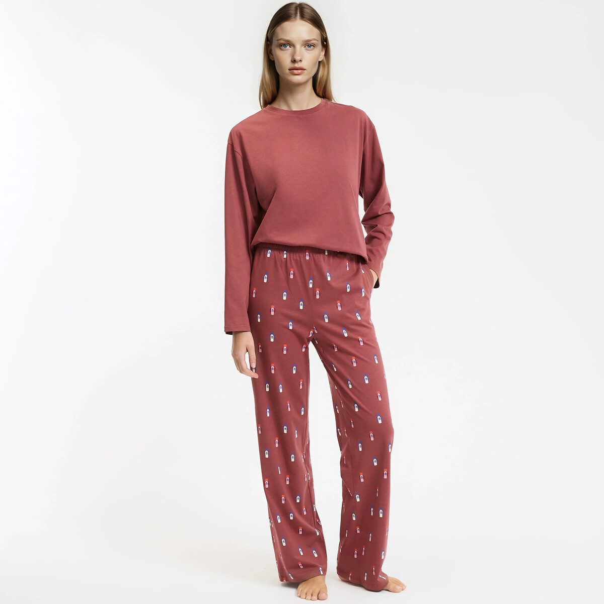 Christmas Pyjamas in Cotton Jersey, LA REDOUTE COLLECTIONS