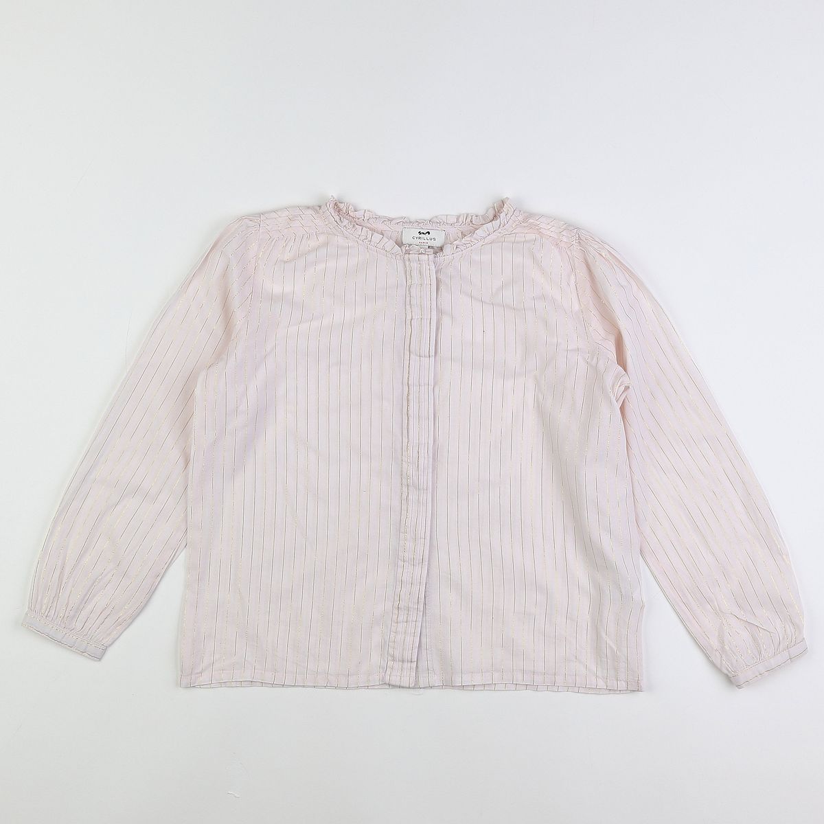 Jupe Rose Pâle Pailletée Or Cyrillus Taille 8 Ans - Idéale Pour Les Fêtes, Très Bon état