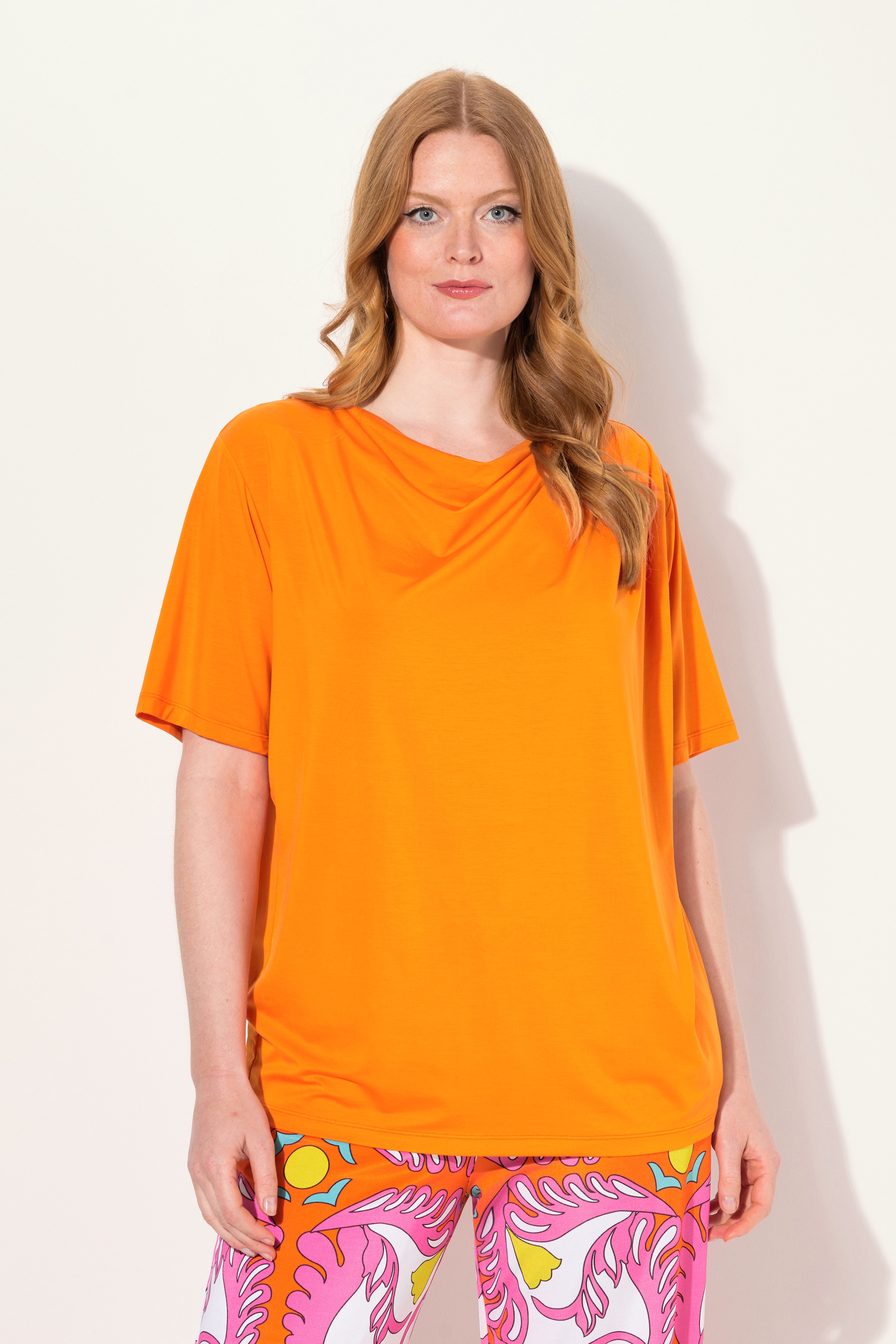T-shirt en lyocell, ULLA POPKEN