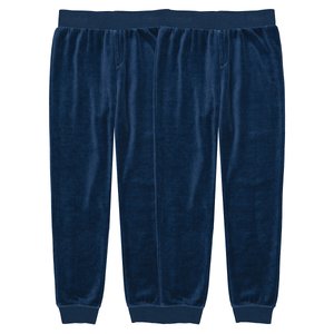 Pack of 2 Pyjama Bottoms in Velour LA REDOUTE COLLECTIONS image